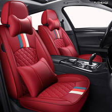 FUZHKAQI leather car seat covers for volkswagen all models vw polo passat b6 b7 b8 golf 5 6 7 touran touareg tiguan car seats 2024 - buy cheap