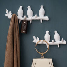 Birds Figurine Wall Hooks Decorative Home Decoration Accessories Key Bag Handbag Coat Rack Holder Wall Hanger For Clothes 2024 - buy cheap
