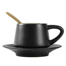 Vajilla de porcelana japonesa Mate, juego de tazas de café blancas tradicionales, platillo creativo Xicara, EB50BD 2024 - compra barato