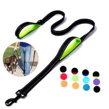 Dog Leash Dual Handle Hands Free Running Leash Shock Absorbing Extendible Bungee Reflective Stitching Adjustable Waist Belt 2024 - buy cheap