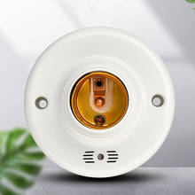 1 Pcs practical white E27 screw lamp holder to EU plug holder adapter converter to turn on / off the bulb 2024 - buy cheap