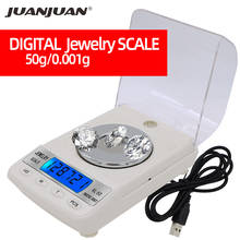 LCD de alta precisión Digital balanza de la joyería 50g 0.001g portátil diamante Gram pantalla LCD 20% de descuento 2024 - compra barato