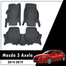 For Mazda 3 Axela 2019 2018 2017 2016 2015 2014 Car Floor Mats Decoration Leather Automobiles Protector Floor Carpets Styling 2024 - buy cheap