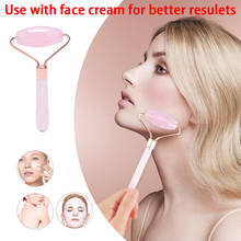 Rose Crystal Face Lift Massager Crystal Roller Facial Massage Relaxation Jade Roller Stone Natural Rose Quartz Beauty Skin Tool 2024 - buy cheap