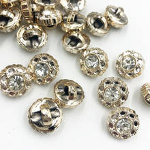 30/50/150PCS 11MM New Plating Buttons With Rhinestones Shank DIY Apparel Sewing Accessories Shirt PT311 2024 - buy cheap