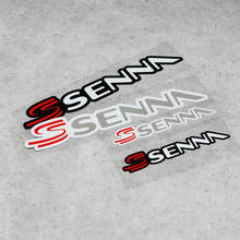 LuLuSticker-pegatina conmemorativa de conductor de carreras, calcomanías reflectantes para coche y motocicleta, Senna, #118 F1 2024 - compra barato