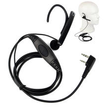 Fone de ouvido com microfone ptt de 2 pinos, headset leve e prático para kenwood/baofeng/tyt/ijxun 2024 - compre barato