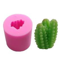 Molde de silicona con forma de Cactus para manualidades, molde de yeso reutilizable para velas, Chocolates, pudines, pasteles, jabones, regalos 2024 - compra barato