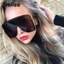 Unique Oversized Sunglasses Women 2020 New Brand Vintage Half frame Frames For men women Eyewear Gradient Shades UV400 2024 - buy cheap