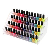 Caja de maquillaje acrílica transparente, organizador de exhibición de esmalte de uñas de 2-3-4-5-6-7 capas, soporte de exhibición de joyería y cosméticos 2024 - compra barato