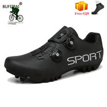 Zapatillas planas de ciclismo para hombre y mujer, zapatos atléticos para bicicleta de montaña y carretera, calas SPD, novedad 2024 - compra barato