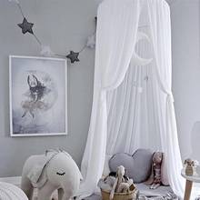 Coxeer Kid Bedding Mosquito Net Romantic Round Bed Mosquito Net Bed Cover Pink Hung Dome Bed Canopy For Kids Bedroom Nursery 2024 - buy cheap
