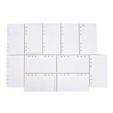 A6 Loose Leaf Notebook Refill Spiral Binder Inner Page Diary Weekly Monthly Planner To Do List Line Dot Grid Inside Paper 2024 - buy cheap