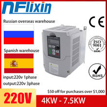 For Russian CE 220v 5.5kw 1 phase input and 3 phase output frequency converter/ac motor drive/VSD/VFD Inverter inverters 2024 - buy cheap
