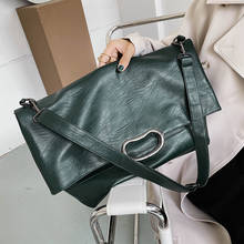 PU Leather Women's Shoulder Bag Retro Designer Handbag Large Square Crossbody Bag 2024 - buy cheap