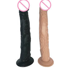 Большой фаллоимитатор на присоске 33*4,9 см, резиновый пенис, реалистичный фаллоимитатор, интимные товары, секс-игрушки для женщин, секс-игрушки для взрослых 2024 - купить недорого