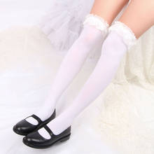 Japanese Style Nylon Lolita Socks Girls Pure Color Bow Lovely Anime Cosplay Stockings Sexy Leggings Gaiters 2024 - buy cheap