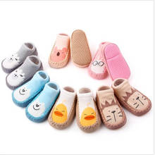 New Baby Shoes Socks Children Infant Cartoon Socks Kids Boys Girls  Indoor Floor Socks Newborn Cotton First Walkers 2024 - buy cheap