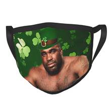 Barry Wood St.Patrick's Day Reusable Mouth Face Mask Bobblehead Black Guy Meme Anti Haze Mask Protection Respirator Mouth Muffle 2024 - buy cheap