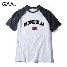 Gaj estampa bandeira da mongólia homens e mulheres camiseta unissex camiseta de beisebol gola redonda camisetas masculinas camisetas estampadas # uoa6s 2024 - compre barato