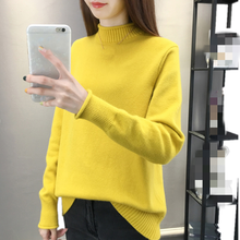 ZG1399 New autumn winter 2020 women fashion casual half high-neck loose knit pullover sweater cheap wholesale 2024 - buy cheap