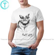 Pocket Cat T Shirt Fluff Off Lucifer T-Shirt Short Sleeve Plus size Tee Shirt Male 100 Percent Cotton Tshirt 2024 - buy cheap