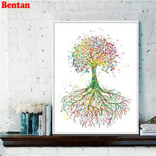 Tree of Life diy diamond embroidery 5d diamond painting Color Tree Art diamond mosaic picture of rhinestones cross stitch decor 2024 - buy cheap