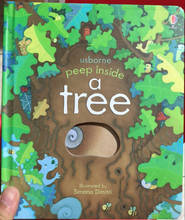 Usponha peep dentro de uma árvore, livros ilustrativos educacionais em inglês, bebês, presente para crianças pequenas, livro de leitura 2024 - compre barato