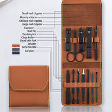 12pcs/4pcs Nail cutter Set Nail Clipper Set Folding Bag Stainless Steel Cutter Tool Finger Nail Clipper Kit Scissors Nail Trimme 2024 - buy cheap