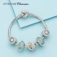Athenaie-pulseira completa de prata esterlina 925, bracelete para mulheres, joias, mulheres, elfos, golfinho 2024 - compre barato