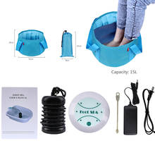 Portable Body Bath ionic Aqua Foot Detox Massage Device Aqua Cell Foot Bath Machine Ionic Cleanse Foot Spa With Foldable Basin 2024 - buy cheap