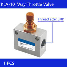 Envío Gratis KLA-15 válvula de flujo neumática de acelerador unidireccional con Control de velocidad de 1/2 "tono plateado 2024 - compra barato