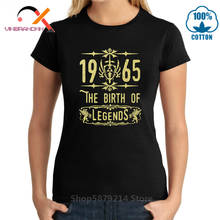 Модные 1965 рождение легенды футболка в стиле ретро, одежда для прогулок, классный топ подарки на день рождения для женщин Футболка Винтаж сделано в 1965 футболка 2024 - купить недорого