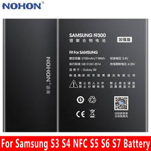 Nohon-bateria de lítio polímero, para substituição em telefone samsung galaxy s3, i9300, s4, nfc, i9500, s5, g900f, s6, g920f, s7, g930f 2024 - compre barato