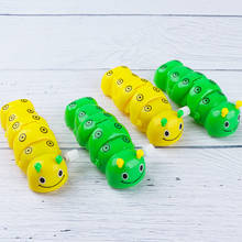 1 шт., пластиковая заводная мини-игрушка в виде гусеницы 2024 - купить недорого