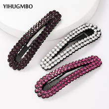 YIHUGMBO 3 Pcs Set Boho Rhinestone Hair Pins for Women Wine Red Rose White Hair Clips Fashion Hair Jewelry Gifts Bobby Pin Hot 2024 - buy cheap