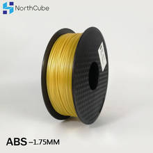 Filamento de impressora 3d e abs, filamento de plástico 3d com 1.75mm e 1kg, filamento dourado para impressão 2024 - compre barato