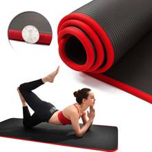 10MM Extra Thick 183cmX61cm Yoga Mats NRB Non-slip Sports Fitness For Men Women Tasteless Pilates Gym Yoga Mat Bag With Bandages 2024 - compre barato