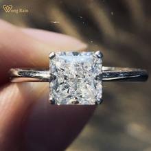 Wong Rain 925 Sterling Silver Created Moissanite Gemstone Wedding Engagement Romantic Cute Luxury Rings Fine Jewelry Wholesale 2024 - buy cheap