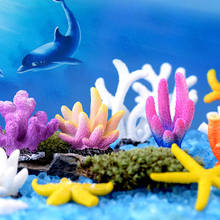 Resin Coral Decoration Colorful Fish Aquarium Decoration Artificial Coral for Fish Tank Resin Reef Rock Lanscaping Ornaments 2024 - buy cheap