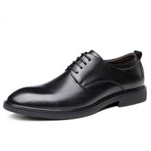 Обувь из натуральной кожи; Мужские модельные туфли; черные официальные туфли; мужские офисные туфли; Туфли-оксфорды для мужчин; кожаная обувь 2024 - купить недорого