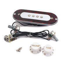 4 String Sound Hole Pickup Wiring Harness with Volume Tone Knob 6.35mm Jack for 2024 - buy cheap
