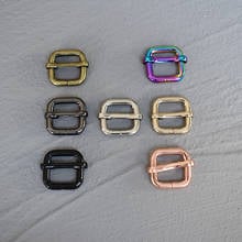 10 Pcs/Lot Slide Buckle 15mm Metal cSlides Rectangle Adjustable Webbing Slider For Making Bag Dog Collar Accessories 2024 - buy cheap