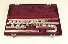JFL-5011E de Júpiter con Puntas curvadas pequeñas, Flauta de 16 teclas, flautas cerradas chapadas en plata, con funda, envío gratis 2024 - compra barato