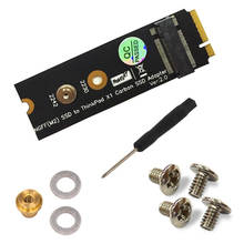 M.2 NGFF SATA-Bus KEY B SSD HDD adaptador Raiser 20 + 6 Pin SSD tarjeta convertidora para Lenovo Thinkpad X1 soporte de carbono 2230 2242 M.2 2024 - compra barato