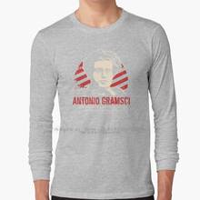 Antonio Gramsci футболка с длинным рукавом 100% натуральный хлопок большой Размеры Antonio Gramsci Роза Люксембург анархиста анархии 2024 - купить недорого