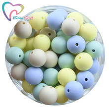 20 PCS Silicone 9-15 MM Beads Pearl Silicone Hex Food Grade Teething Beads DIY Nursing Bracelet Silicone Tiny Rod Baby Teether 2024 - buy cheap