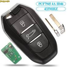 Jinyuqin Smart Remote Car Key 433/434MHZ ID46 Chip For Citroen C4 C4L DS4 DS5 Keyless-Go VA2/HU83 Hitag2 4A Hitag-AES 2024 - buy cheap