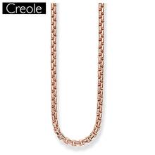 Chain Striking Rose Gold-color Trendy Gift For Women & Men, Europe Style Soul Jewelry  925 Sterling Silver Fashion Jewelry 2024 - buy cheap