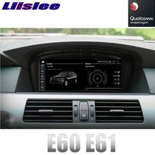 Liislee-sistema multimídia para autos, adaptador com rádio, gps e navegação, para bmw 5, e60, e61, 2003 a 2012 2024 - compre barato